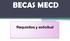 BECAS MECD. Requisitos y solicitud