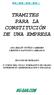 TRAMITES PARA LA CONSTITUCIÓN DE UNA EMPRESA