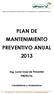 PLAN DE MANTENIMIENTO PREVENTIVO ANUAL 2013