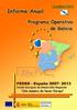 PROGRAMA OPERATIVO FEDER DE GALICIA 2007-2013. Informe de Ejecución de la anualidad 2011