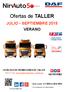 Ofertas de TALLER JULIO - SEPTIEMBRE 2015 VERANO CATÁLOGO DE PROMOCIONES DE TALLER INCLUIDA. Válido desde 1-7-2015 a 30-9-2015