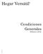 Hogar Versátil. Condiciones Generales Febrero 2016 FPC031100-N_1215