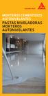 MORTEROS CEMENTOSOS AUTONIVELANTES PASTAS NIVELADORAS MORTEROS AUTONIVELANTES