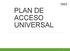PLAN DE ACCESO UNIVERSAL