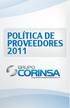 POLITICA DE PROVEEDORES 2011
