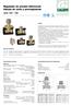 Cód. 1404.. Regulador de presión diferencial. Válvula de corte y prerregulación. serie 140-142 01250/14 E