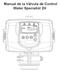 Manual de la Válvula de Control Water Specialist 2H