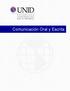 Comunicación Oral y Escrita
