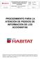 PROCEDIMIENTO PARA LA ATENCIÓN DE PEDIDOS DE INFORMACIÓN DE LOS ACCIONISTAS