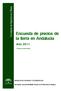 Encuesta de precios de la tierra en Andalucía