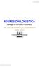 Santiago de la Fuente Fernández. Regresión logística