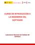 CURSO DE INTRODUCCIÓN A LA INGENIERÍA DEL SOFTWARE