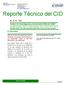 Reporte Técnico del CID