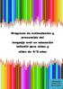Programa de estimulación y prevención del lenguaje oral en educación infantil para niños y niñas de 4/5 años
