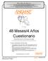 48 Meses/4 Años Cuestionario