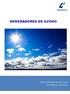 GENERADORES DE OZONO RECUPERACIÓN DE AGUA DE LLUVIA TRATAMIENTOS CON OZONO