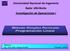 Universidad Nacional de Ingeniería Sede: UNI-Norte Investigación de Operaciones I