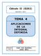 Cálculo II (0252) TEMA 4 APLICACIONES DE LA INTEGRAL DEFINIDA. Semestre 1-2011