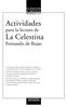 Actividades. para la lectura de La Celestina. Fernando de Rojas CLÁSICOS A MEDIDA