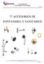 77 ACCESORIOS DE FONTANERIA Y SANITARIOS