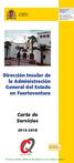 Dirección Insular de la Administración General del Estado en Fuerteventura. Carta de Servicios 2015-2018