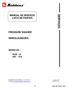 SERVICIO MANUAL DE SERVICIO LISTA DE PARTES PRESSURE WASHER HIDROLAVADORA MODELOS: HLB - 15 KB - 015