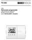TX-200. ES Termostato programable Instrucciones de Instalación, Montaje y Funcionamiento para el INSTALADOR y USUARIO