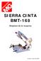 SIERRA CINTA BMT-168. Despiece de la maquina