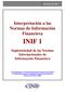 Interpretación a las Normas de Información Financiera INIF 1. Supletoriedad de las Normas Internacionales de Información Financiera