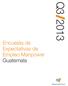Encuesta de Q3 2013. Expectativas de Empleo Manpower Guatemala