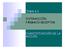 TEMA 6.3 INTERACCIÓN FÁRMACO-RECEPTOR CUANTIFICACIÓN DE LA ACCIÓN