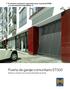 Puerta de garaje comunitario ET500