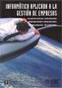 INFORMÁTICA APLICADA A LA GESTIÓN DE LA EMPRESA