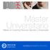 Máster Universitario. Master en Coaching Personal, Ejecutivo y Empresarial