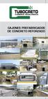 CAJONES PREFABRICADOS DE CONCRETO REFORZADO
