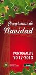 Programa de. Navidad PORTUGALETE Ayuntamiento de PORTUGALETE