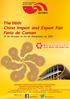 The 116th China Import and Export Fair Feria de Canton 15 de Octubre al 04 de Noviembre de 2014