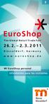 EuroShop The Global Retail Trade Fair. Mi EuroShop personal. Información para los visitantes