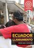 INFORME DE SITUACIÓN Ecuador: Earthquake