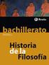 HISTORIA DE LA FILOSOFÍA 2º DE BACHILLERATO