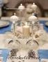 Decoración de mesas: candelabros con copas