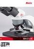 BA210 BASIC BIOLOGICAL. Microscope