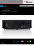 S331. Proyector digital HDMI. Brillante proyector SVGA 3200 ANSI lúmenes. Colores precisos - srgb. Sencilla conectividad - 2x HDMI, MHL, 2W altavoz