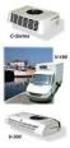 Serie V-500. Serie de unidades de refrigeración de transmisión directa para camión