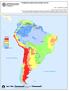 Precipitación media anual en América del Sur