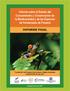 Informe sobre el Estado del Conocimiento y Conservación de la Biodiversidad y de las Especies de Vertebrados de Panamá