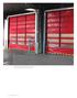 Puertas Rápidas Apilables color rojo y apertura por tirador Industria de procesado de verduras (Bretaña, Francia) Catálogo de productos