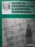 TALLER de DESARROLLO de la ESCRITURA COMPRENSIVA
