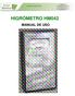 EQUIPOS DE PRECISIÓN HIGRÓMETRO HM042 MANUAL DE USO