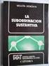 LA SUBORDINACIÓN SUSTANTIVA